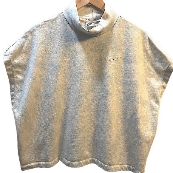 Nike tie dye boxy mock neck top blue L - Picture 2 of 10